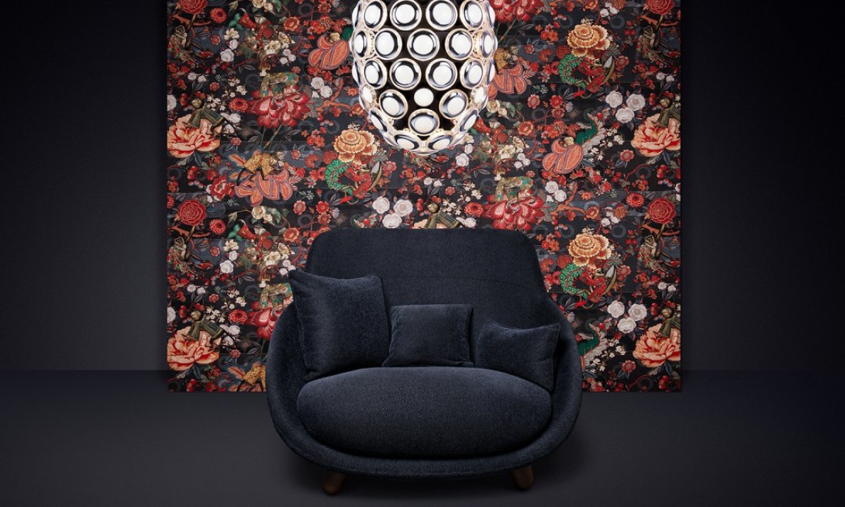 Moooi Wallcovering Tokyo Blue - Rendezvous Tokyo Blue MO3010 Indigo